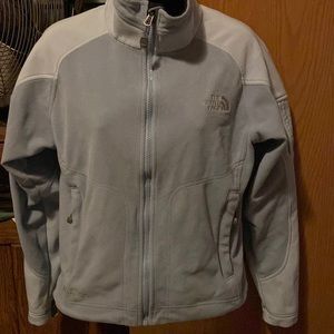 Light blue north face jacket